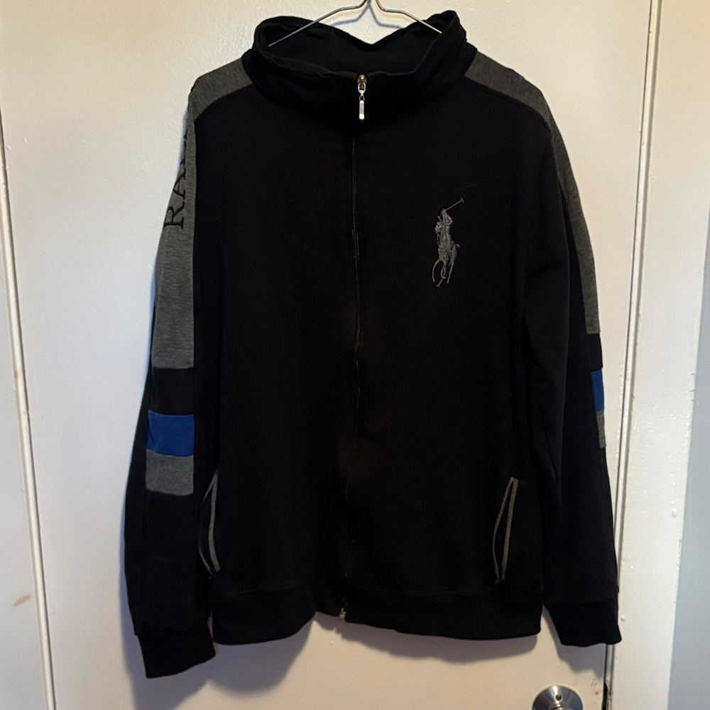 Polo by Ralph Lauren Black and Gray Men's Sweater
